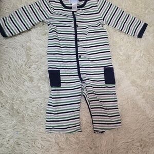 Janie and Jack Striped Bodysuit - Green, Blue, White